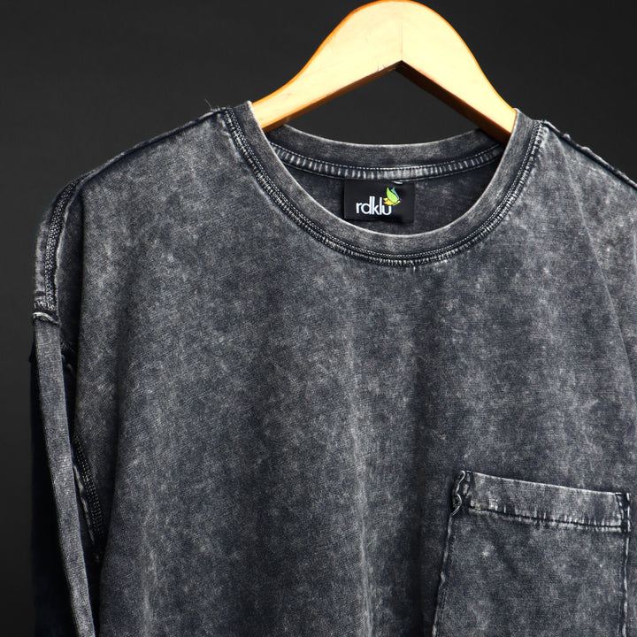 ASH RELIC - RAW EDGE * ACID HEAVY GSM SWEATSHIRT #18