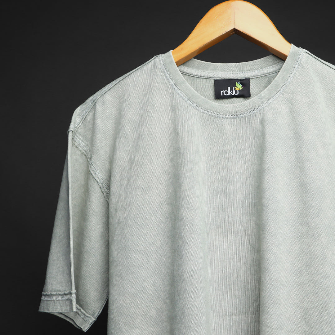 RAW EDGE * ACID HEAVY GSM OVERSIZED  TEE #12