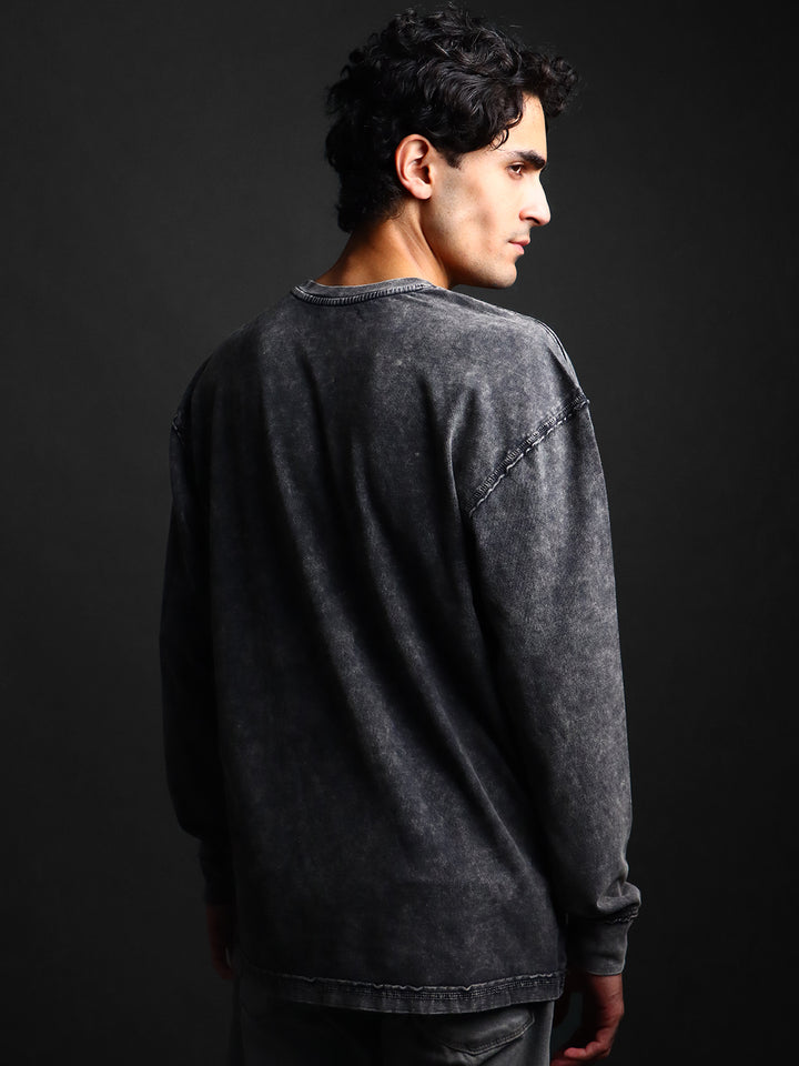 STEEL ASH * WASHED OUT BASIC BASIC LONGSLEEVES TEE #11
