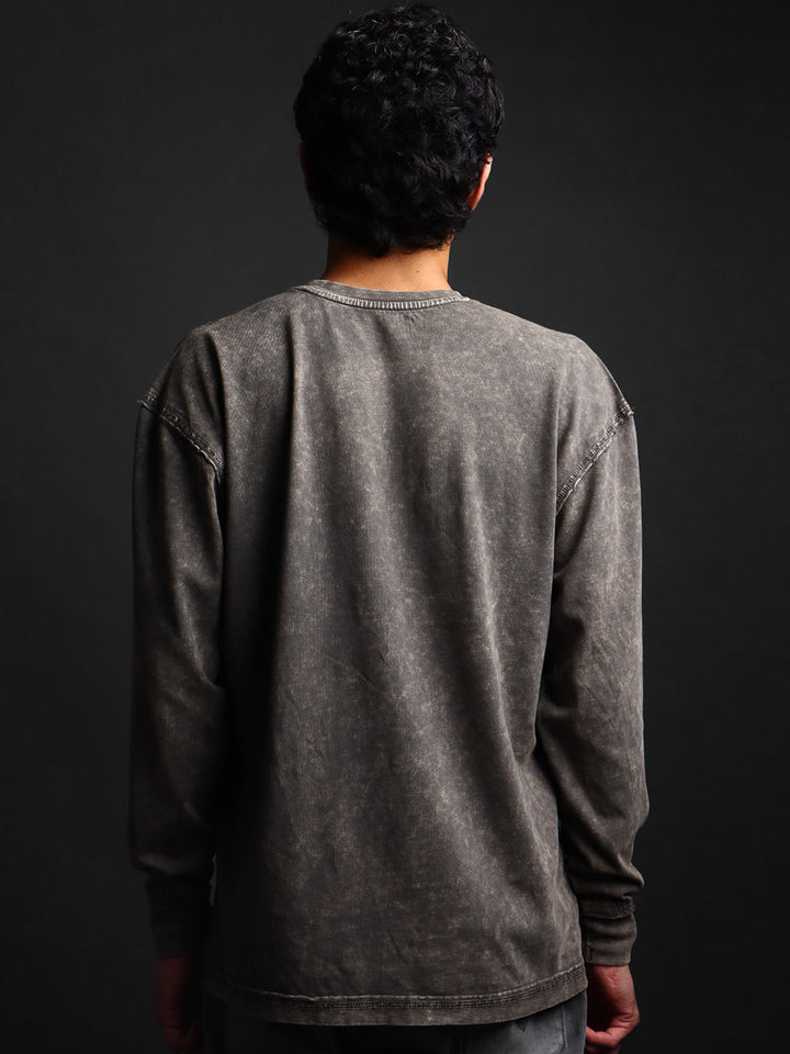 DUST FADE * WASHED OUT BASIC LONGSLEEVES TEE #10