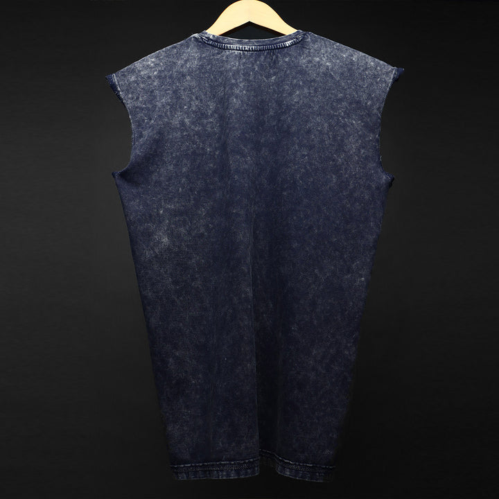 WASHED OUT PRINTED SLEEVELESS VEST #14