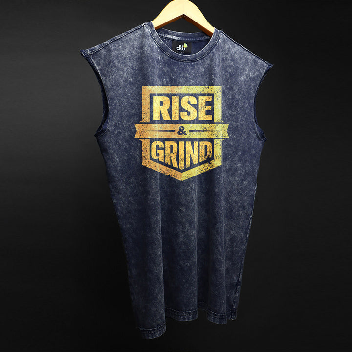 WASHED OUT PRINTED SLEEVELESS VEST #14