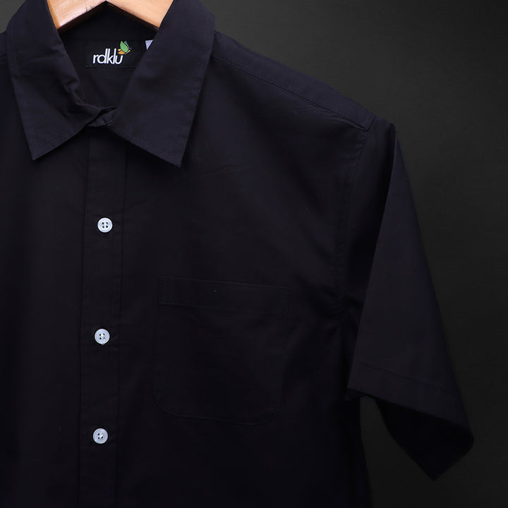 Crisp Black* PLAIN SHIRT #20