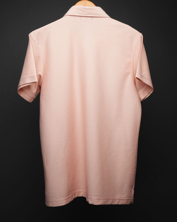 Peach Horizon * Printed Polo Tee#51