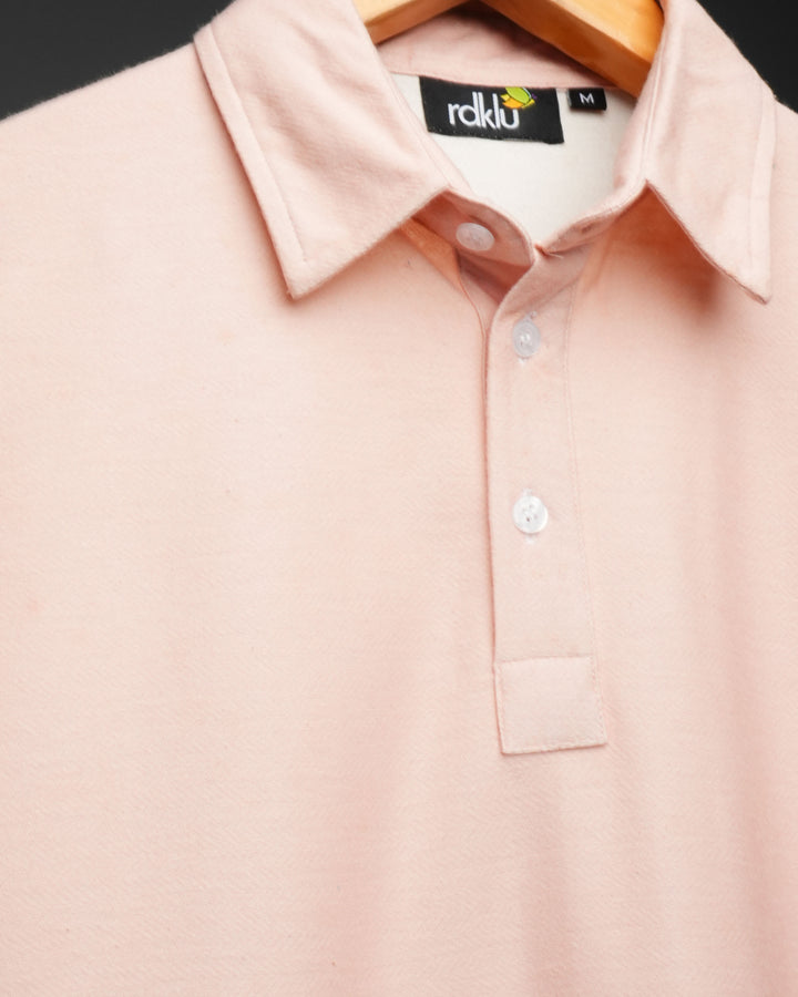 Peach Horizon * Printed Polo Tee#51