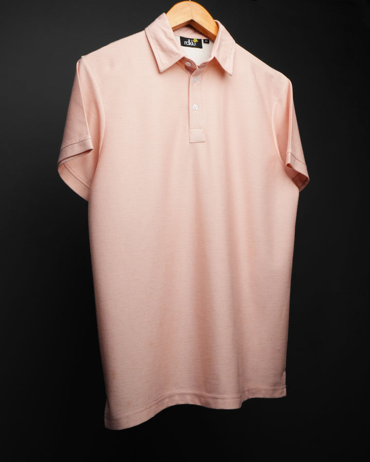 Peach Horizon * Printed Polo Tee#51