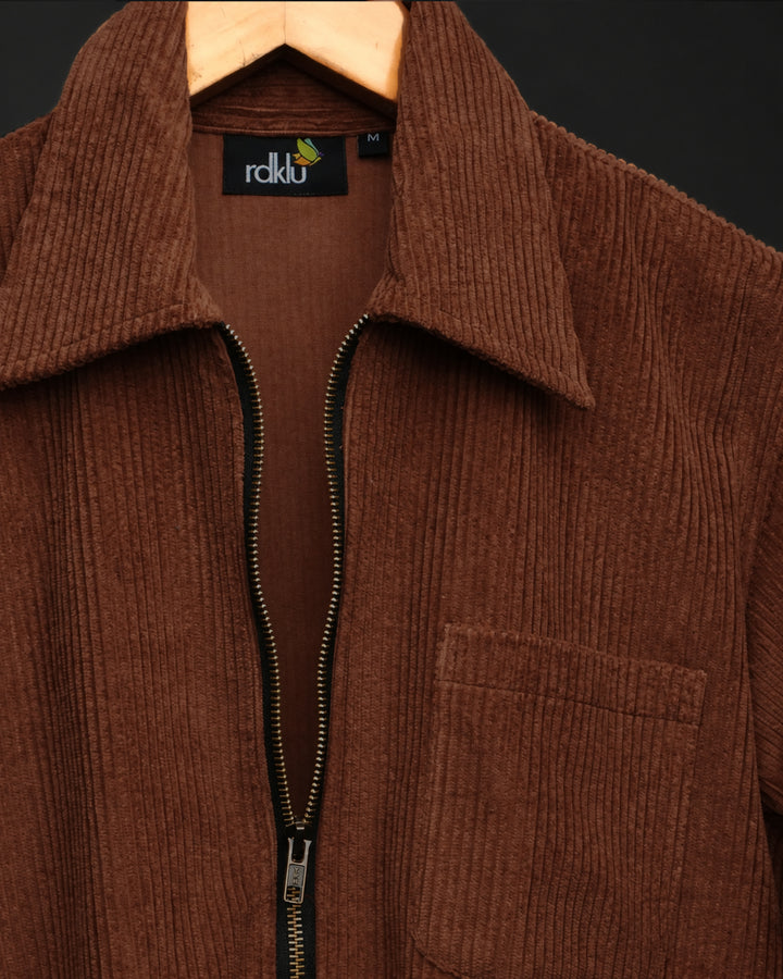 Copper Drift * Corduroy Zipper Shirt #170