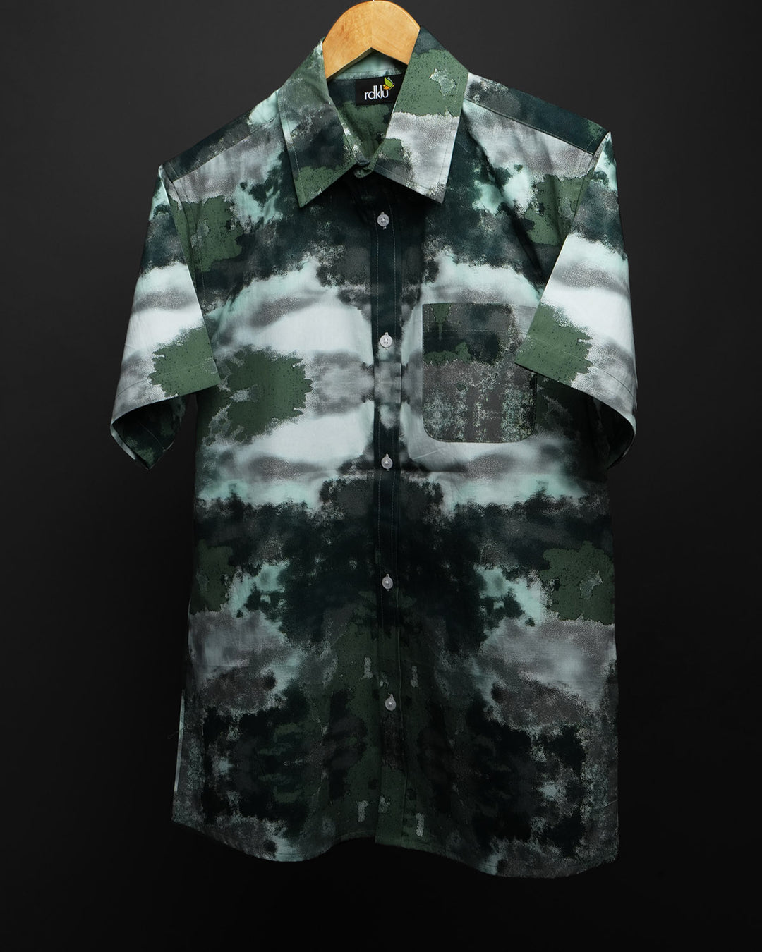 Phantom Green - Printed Shirt For Men #168