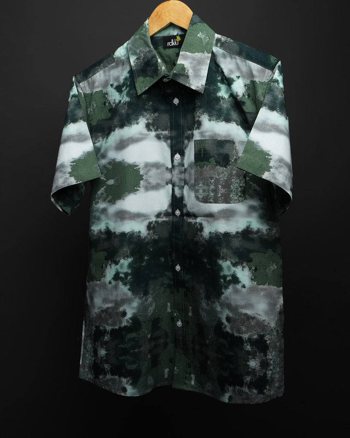 Phantom Green - Printed Shirt For Men #168