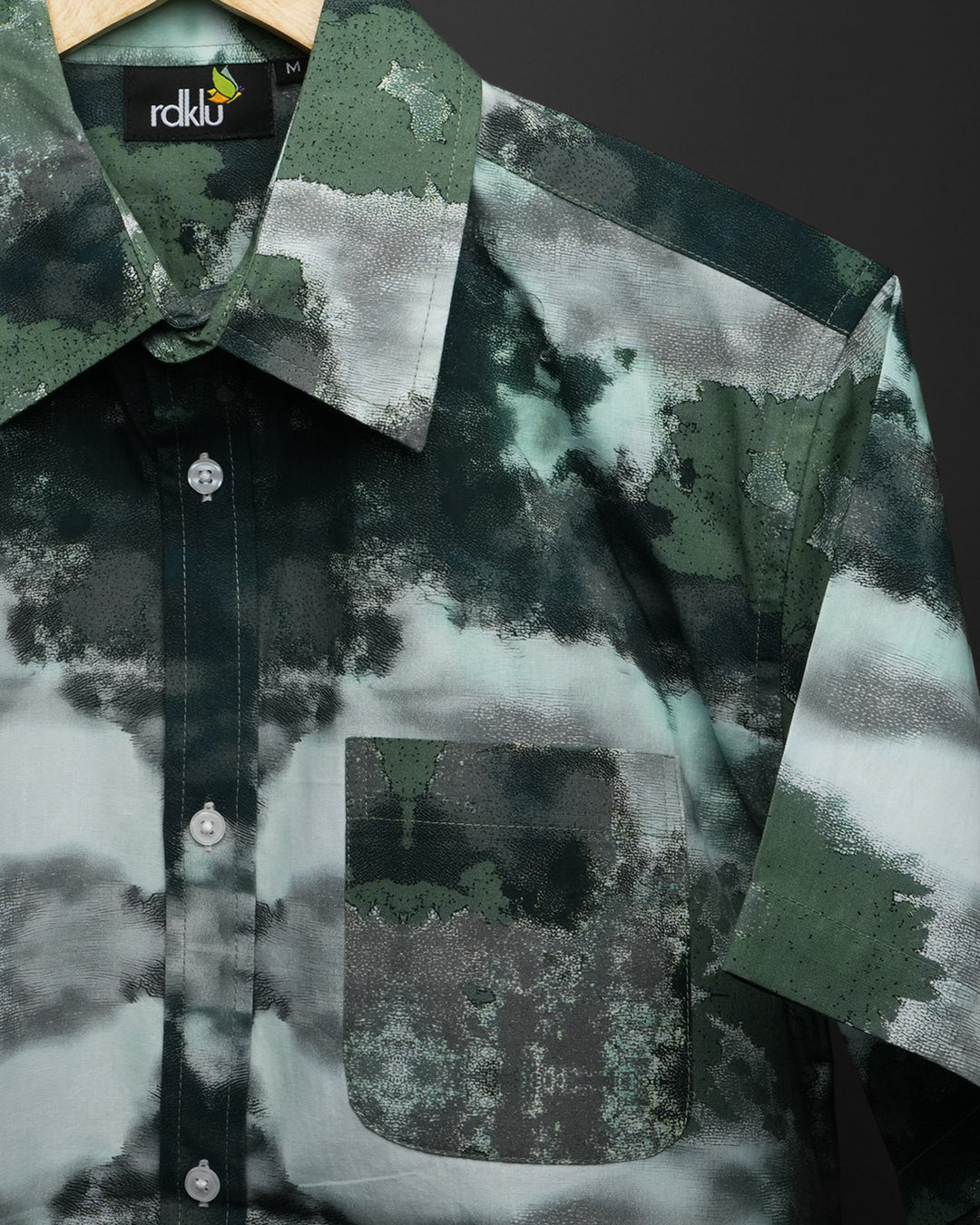 Phantom Green - Printed Shirt For Men #168