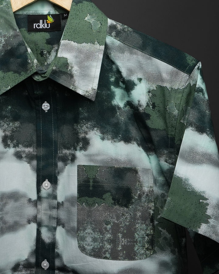 Phantom Green - Printed Shirt For Men #168