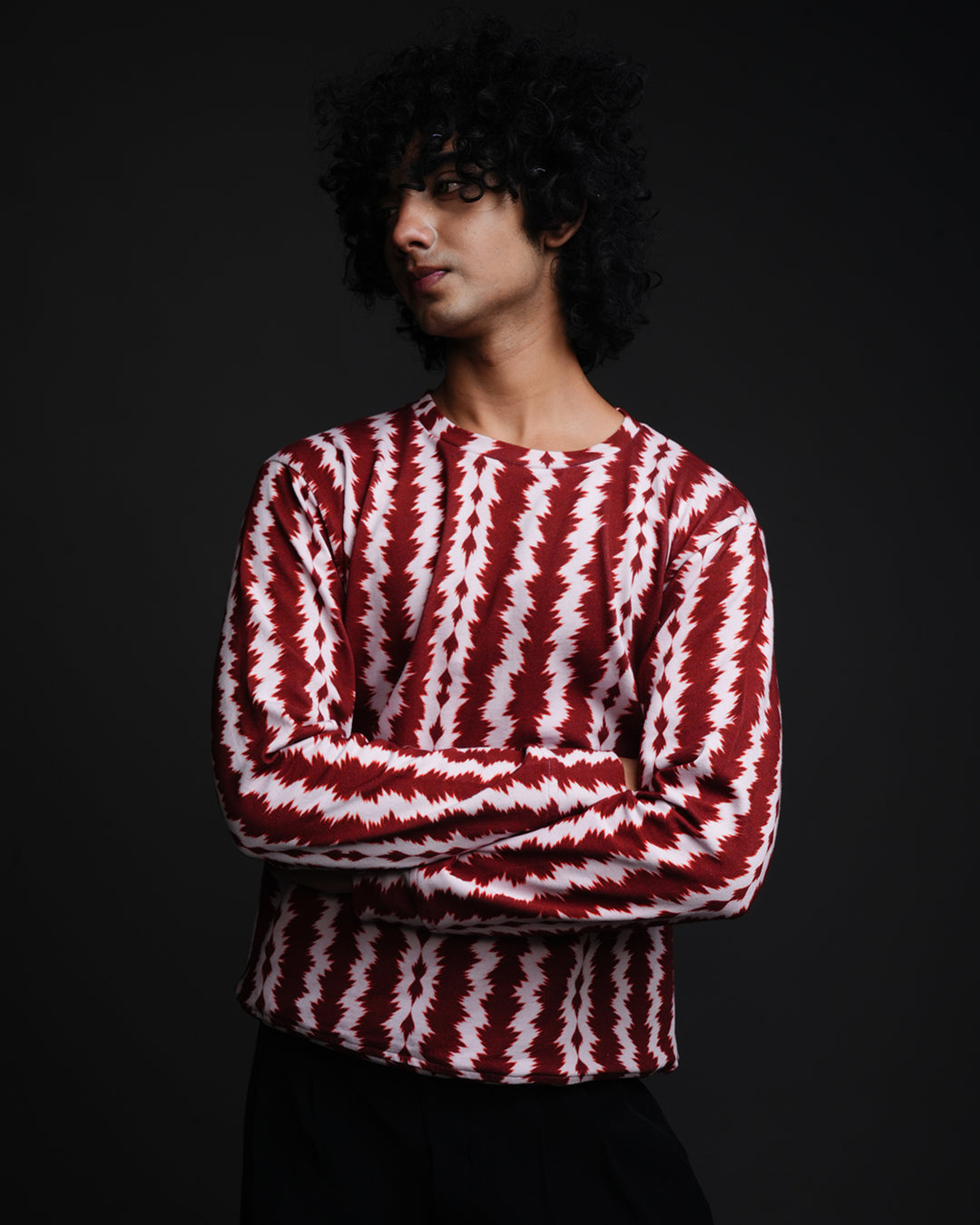 Terracotta * COTTON PRINTED SWEATSHIRT #11