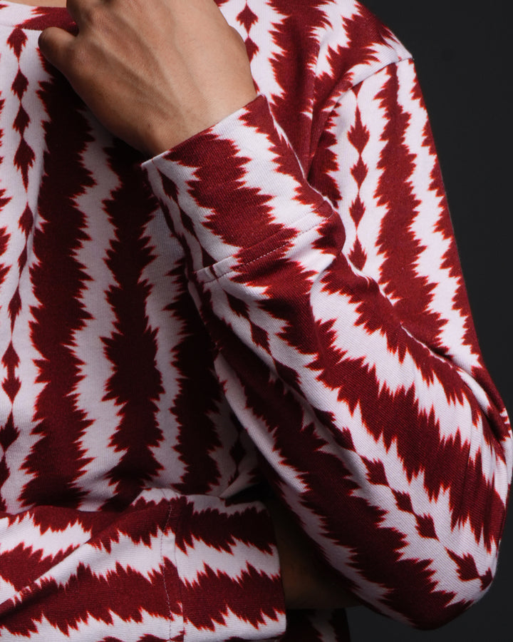 Terracotta * COTTON PRINTED SWEATSHIRT #11