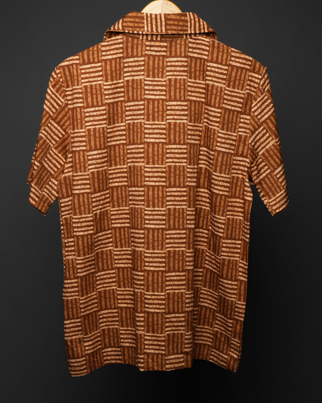 Cocoa Nomad* Printed Cuban Collar Shirt #188