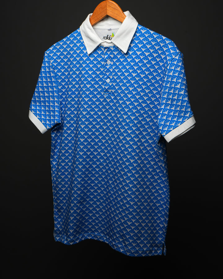 Cobalt Arc* Mens Cotton Printed Polo Tee#67