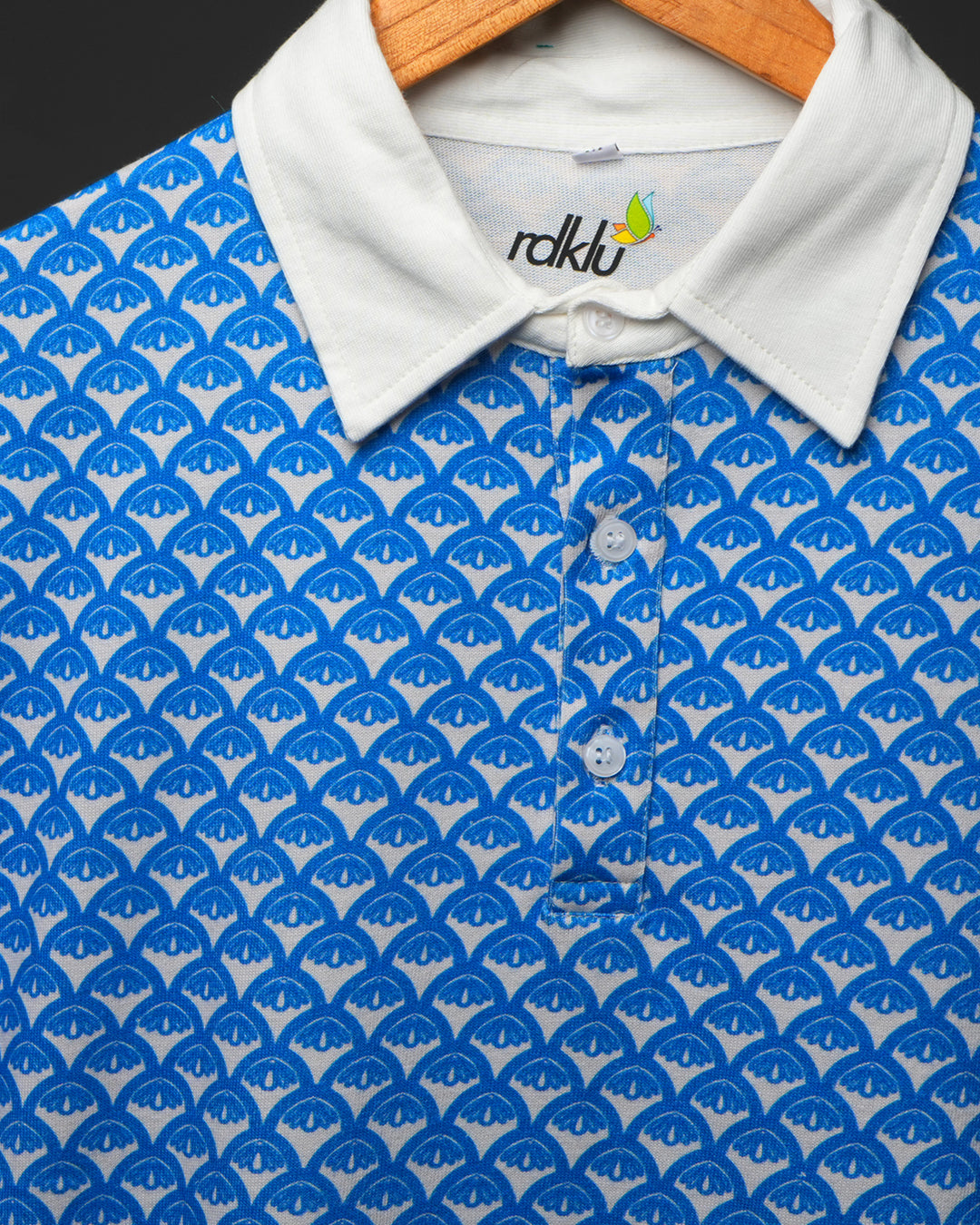 Cobalt Arc* Mens Cotton Printed Polo Tee#67