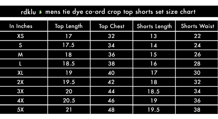 Women Tie & Dyed - Tie - Dye Co-ord Crop Top Shorts Set#6