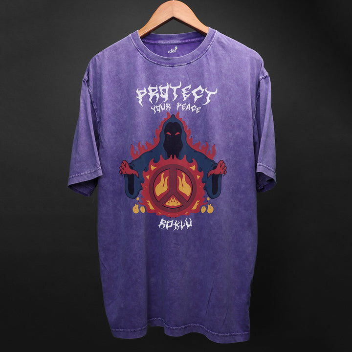ACID WASH OVER SIZE TEE #39