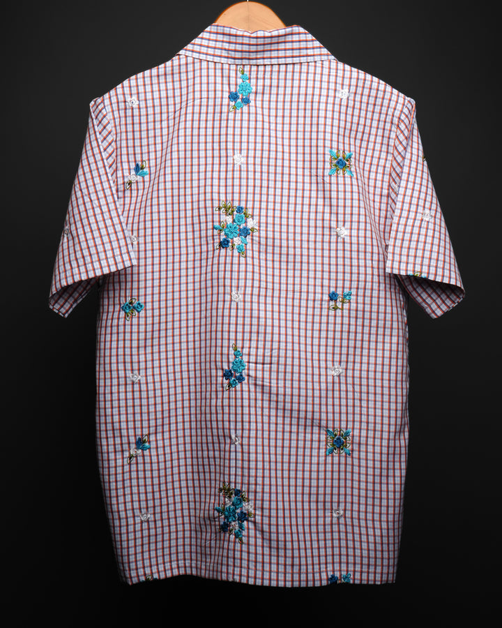 Ocean Flora * Embroidery Shirt #178