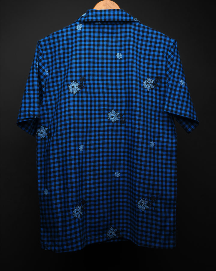 Blue Meadow * Embroidery Shirt #177