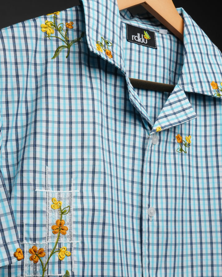 Bluebell Garden * Embroidery Shirt #181