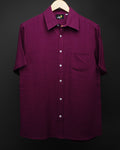 Merlot * Gauze Cotton Shirt #34