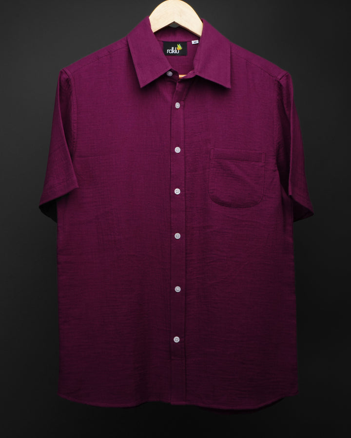 Merlot * Gauze Cotton Shirt #34