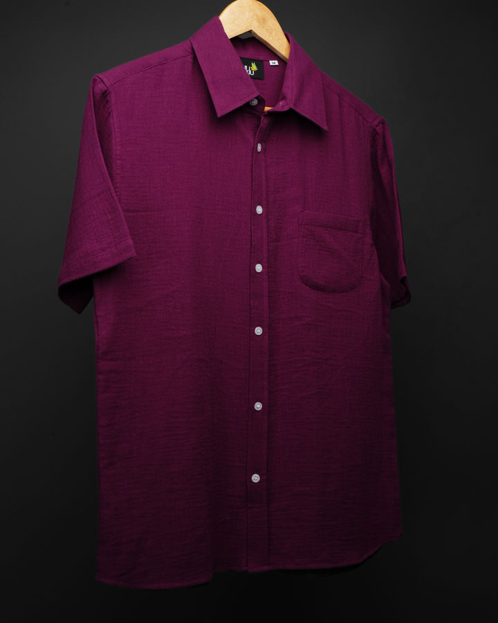 Merlot * Gauze Cotton Shirt #34