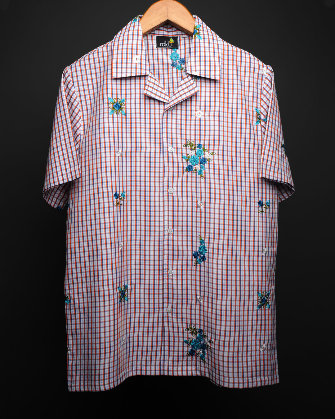 Ocean Flora * Embroidery Shirt #178