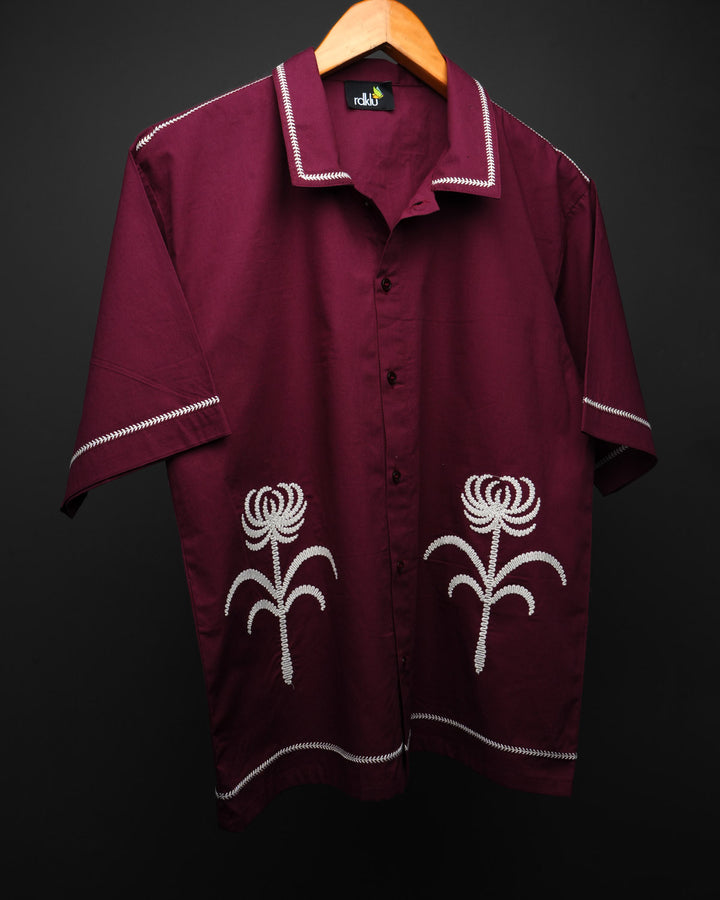 Auburn Embroidery Resort Shirt #168