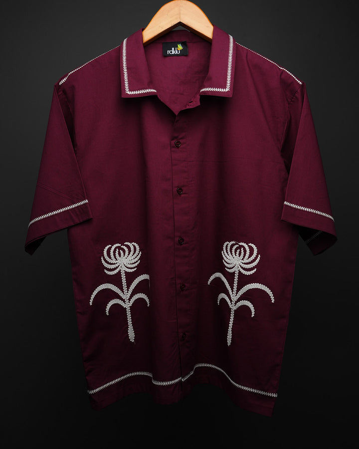 Auburn Embroidery Resort Shirt #168