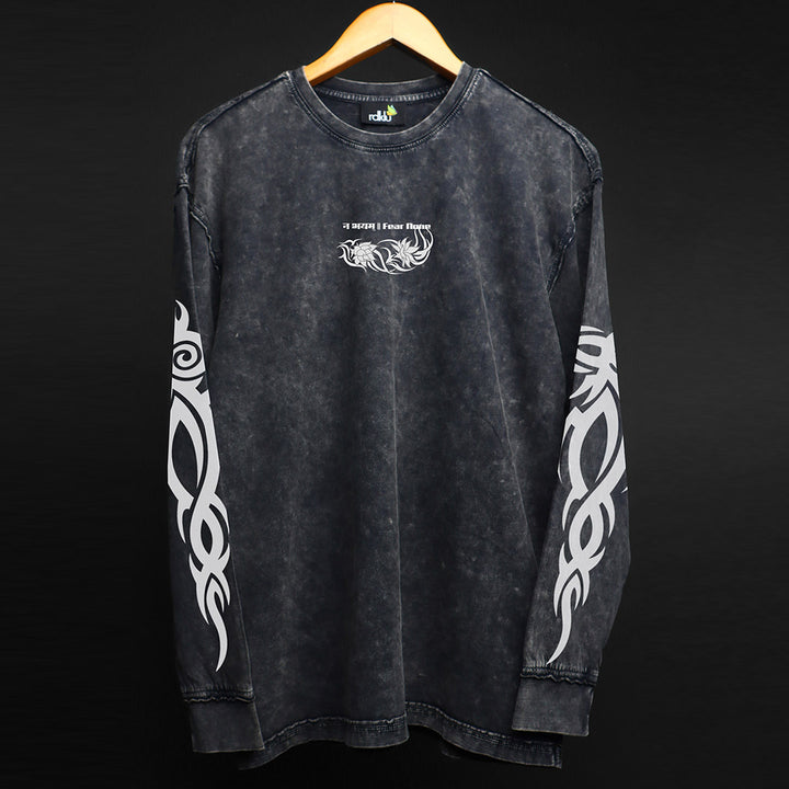FEAR NONE - WASHED OUT LONGSLEEVE TEE #22