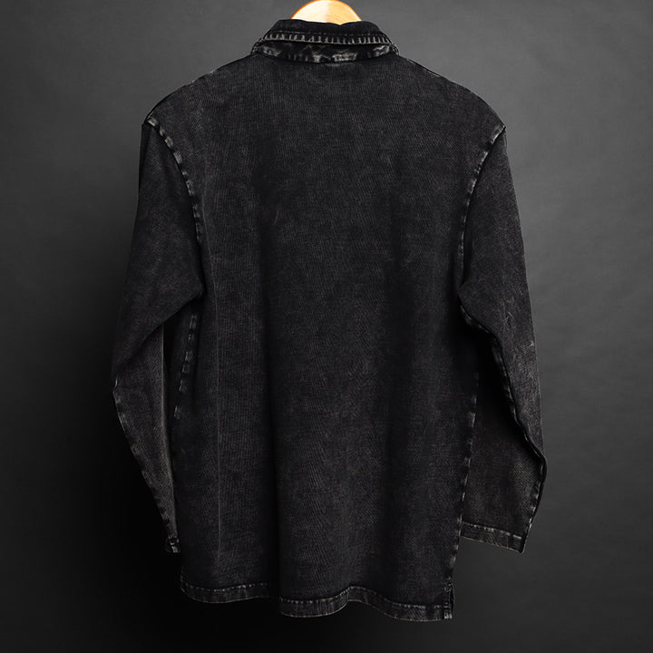 ASHEN DUSK * Acid Wash Polo Tee #49