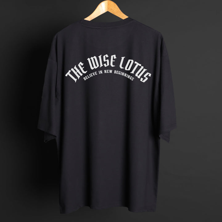 Printed Oversized Tee - WISE MEN'S PRINTED OVER SIZE TEE#36
