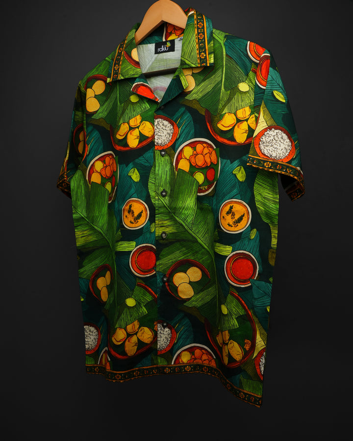 SADYA * Printed Cuban Collar Shirt #179