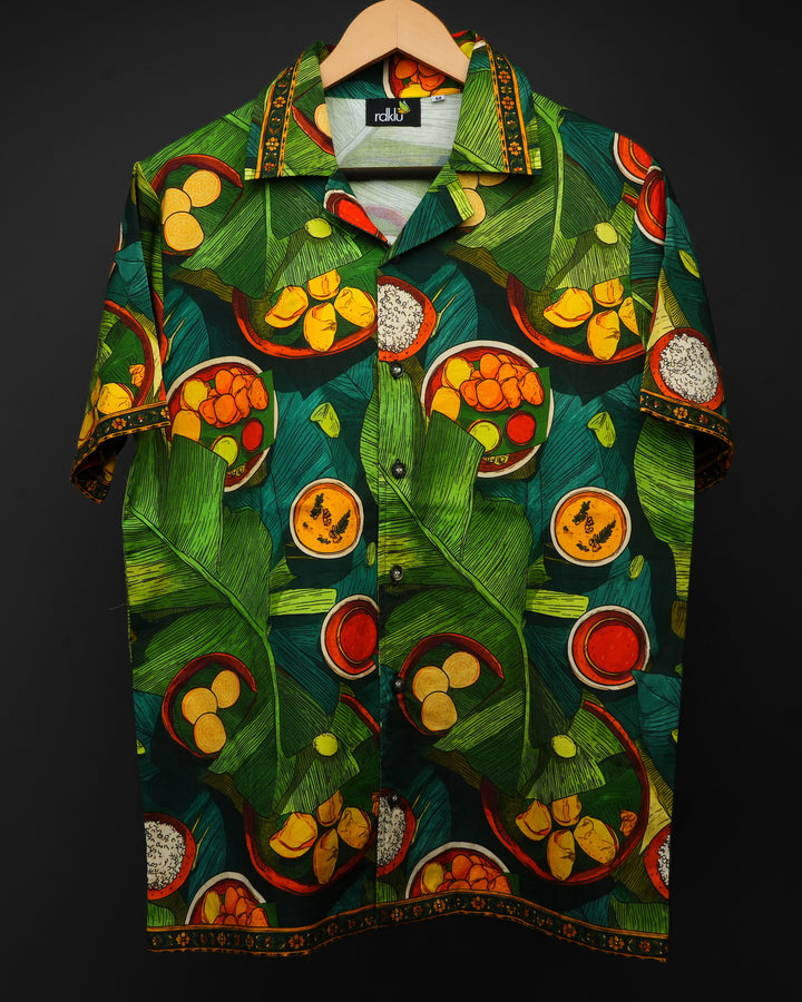 SADYA * Printed Cuban Collar Shirt #179