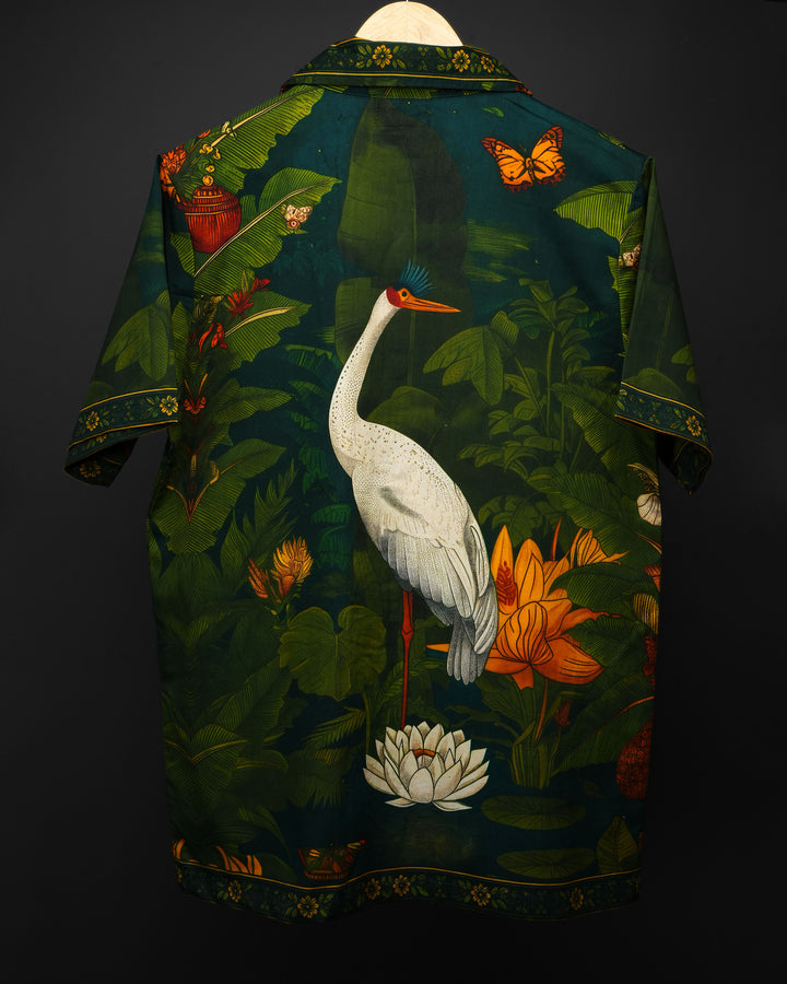 KOKILAM * Printed Cuban Collar Shirt #178
