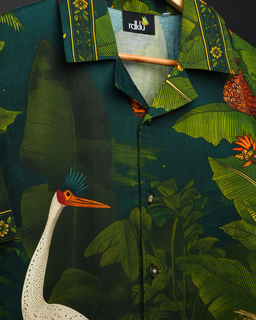 KOKILAM * Printed Cuban Collar Shirt #178