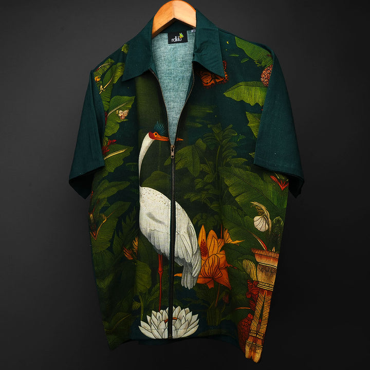 KOKILAM * Printed Zip Shirt