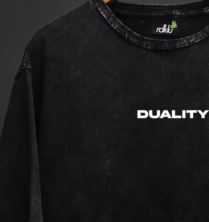 DUALITY * ACID WASH OVER SIZE TEE #42