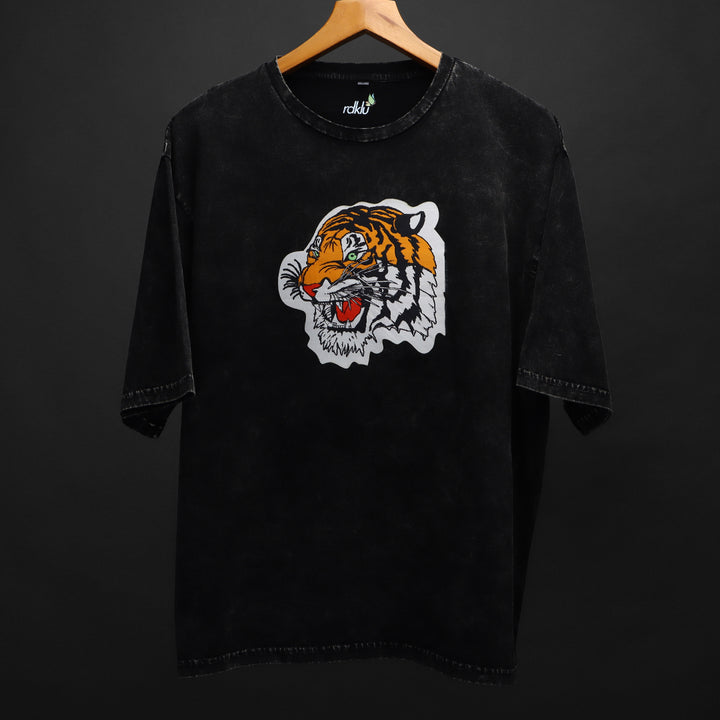 AMBER * ACID WASH OVER SIZE TEE #38