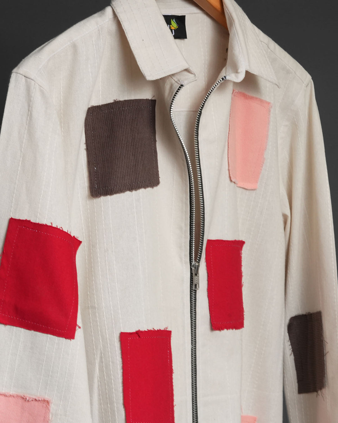 Patchwork Zipper Shirt #169