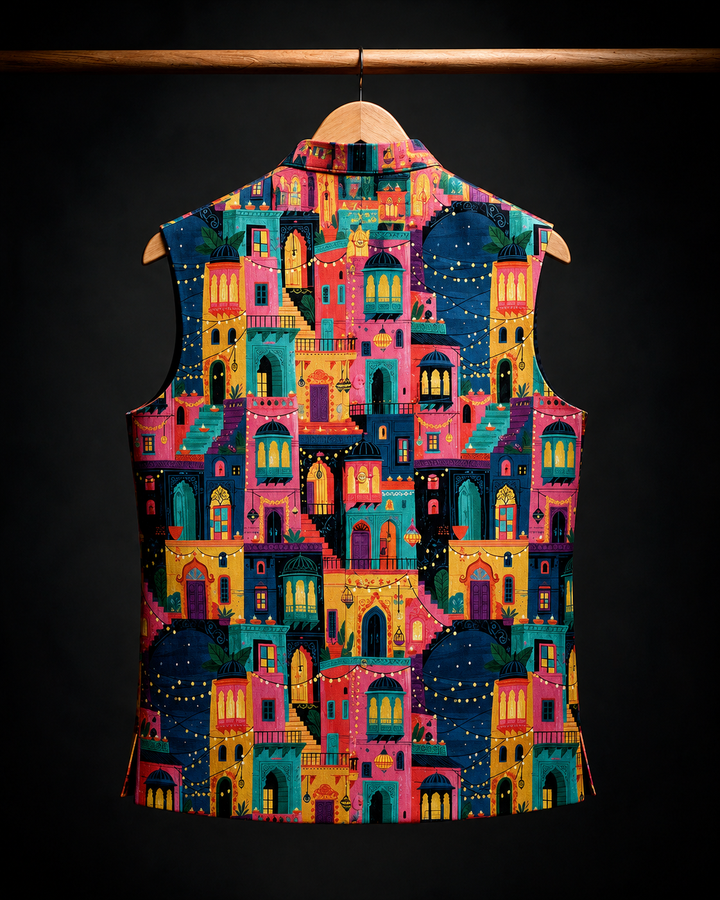 RDKLU Prakash Parv Printed Waistcoat #18