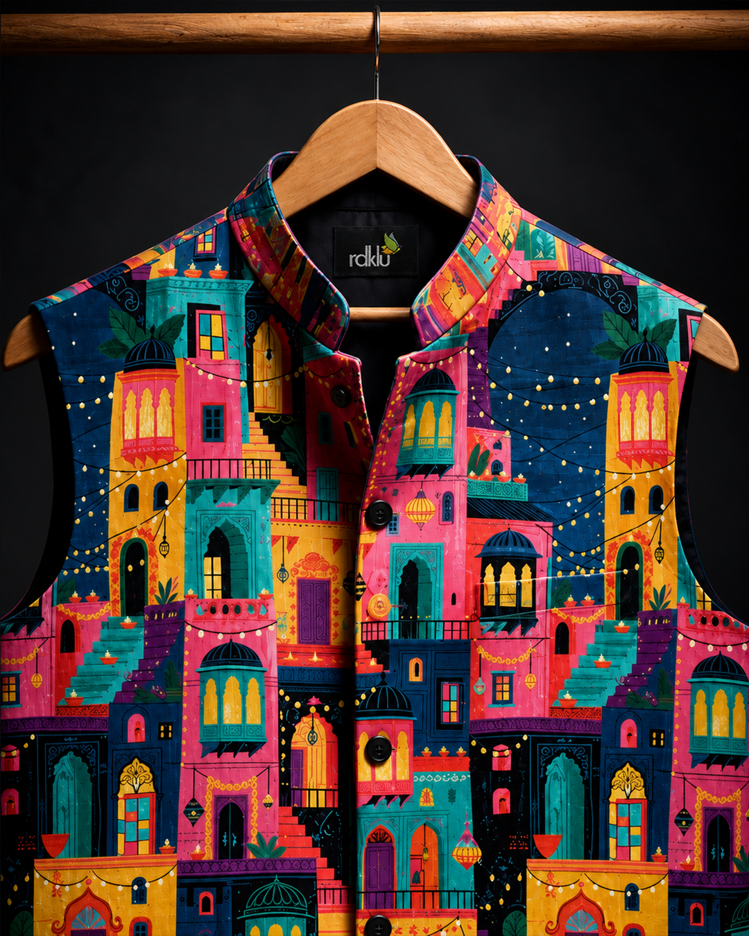 RDKLU Prakash Parv Printed Waistcoat #18