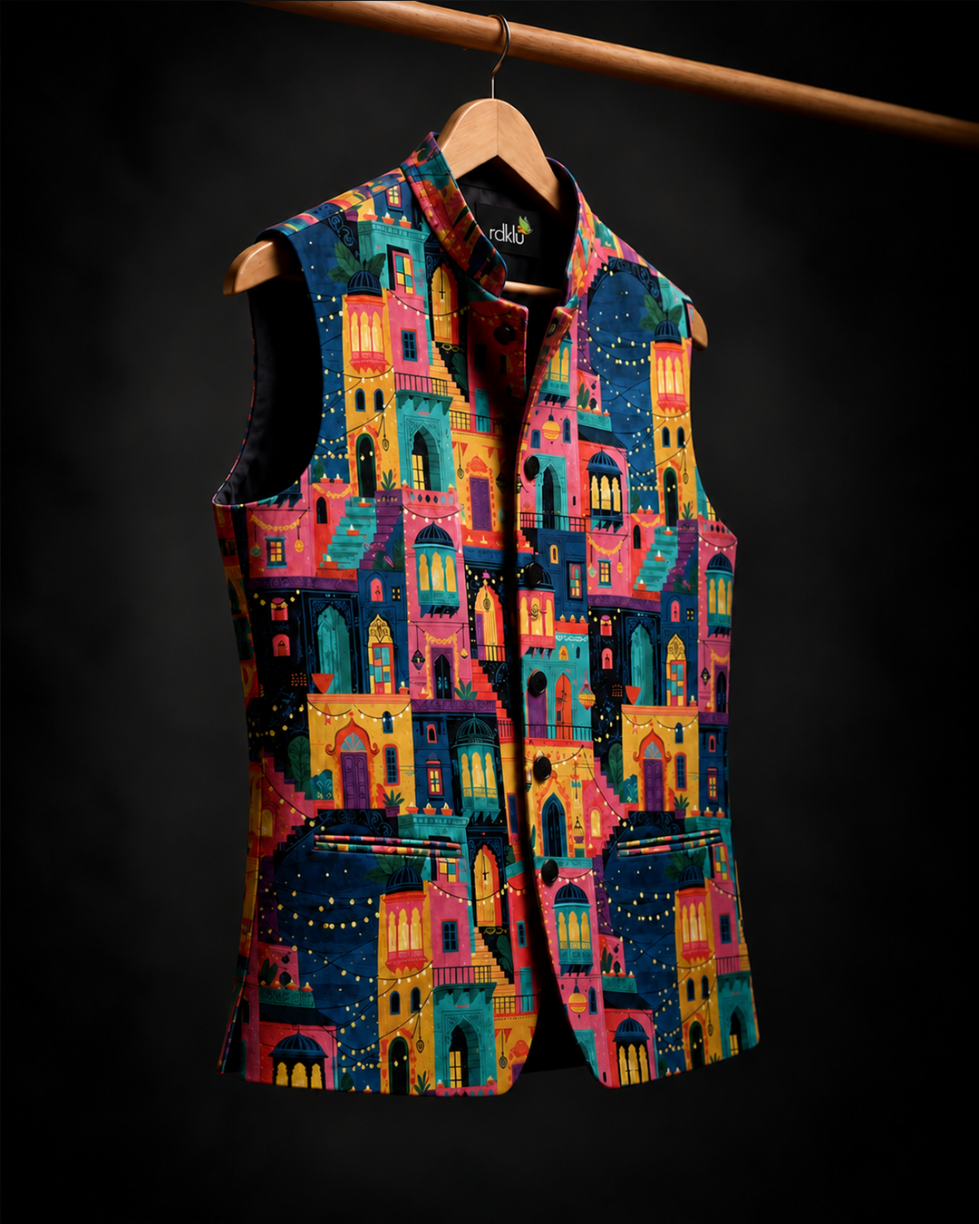 RDKLU Prakash Parv Printed Waistcoat #18