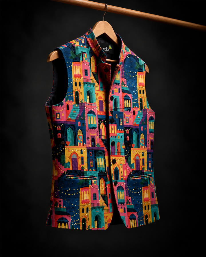 RDKLU Prakash Parv Printed Waistcoat #18