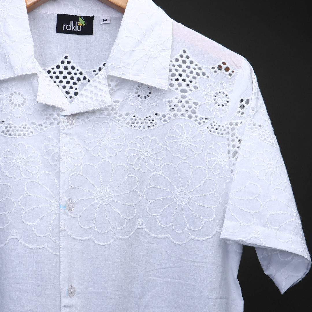 Cuban Collar Shirt For Men #134
