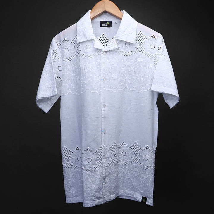 Cuban Collar Shirt For Men #134