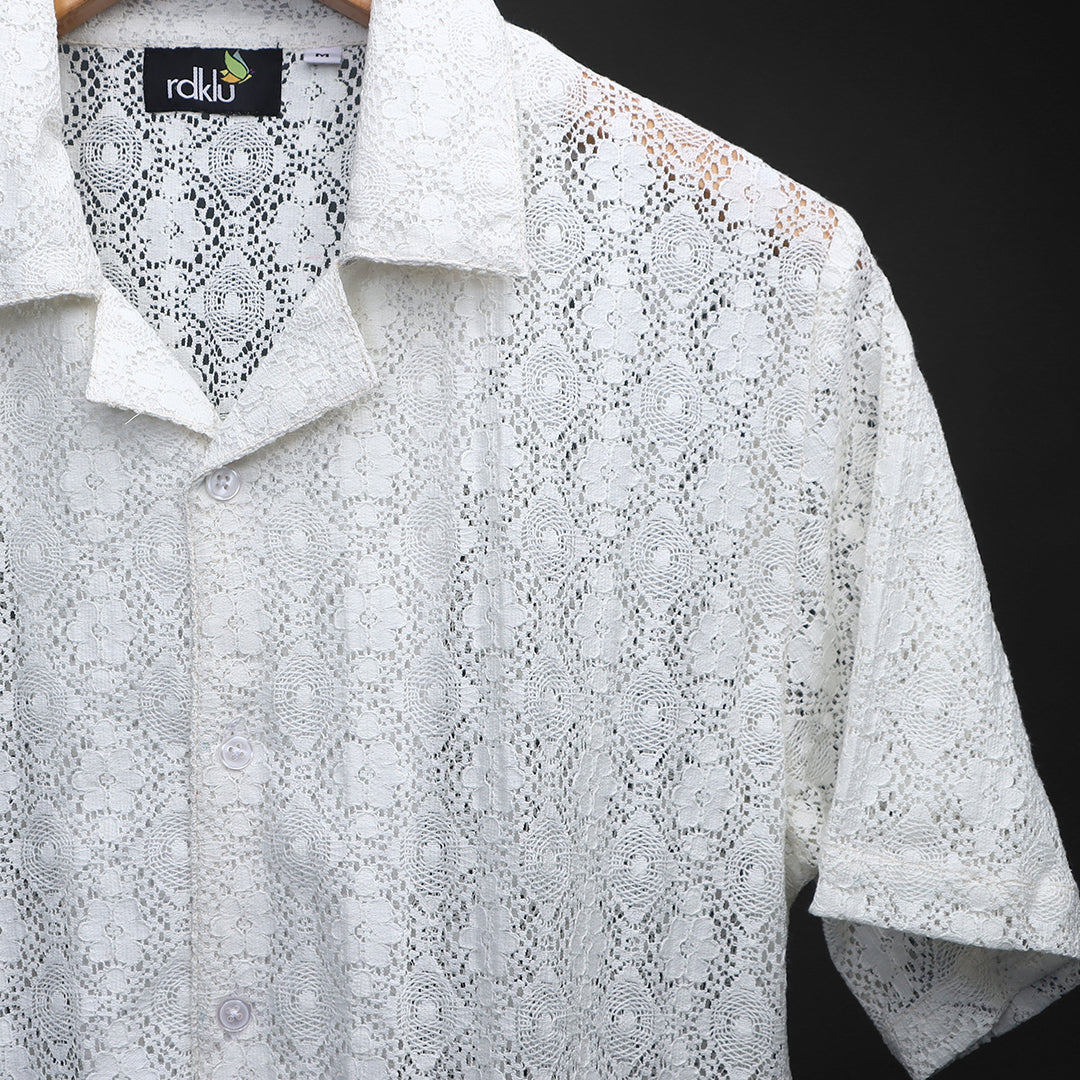 Cuban Collar Shirt For Men #135