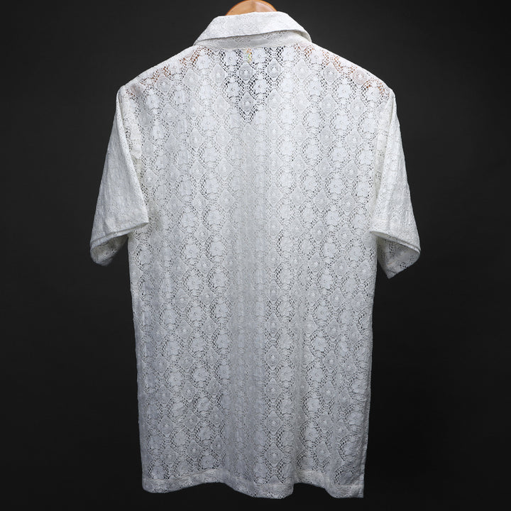 Cuban Collar Shirt For Men #135